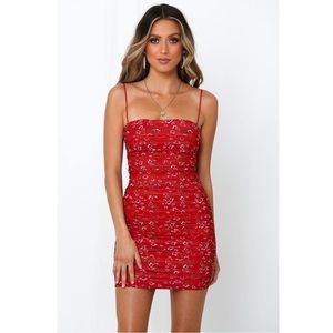 Hello Molly Got You Good Red Mini Dress